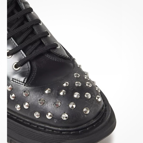 Alexander McQueen tread slick knee high boots - Picture 3 of 6